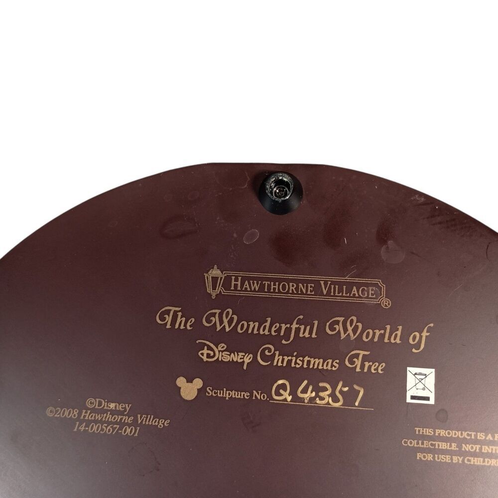The Wonderful World Of Disney Animated Christmas Tree Hawthorne Village Musical - Picture 9 of 9